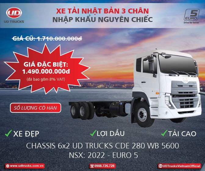 BÃO GIẢM GIÁ CUỐI NĂM 2024 XE TẢI UD TRUCKS NHẬT BẢN